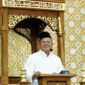 Walikota Prabumulih H. Arlan saat memberikan sambutan kegiatan Safari Ramadhan sekaligus peringatan Nuzulul Qur’an